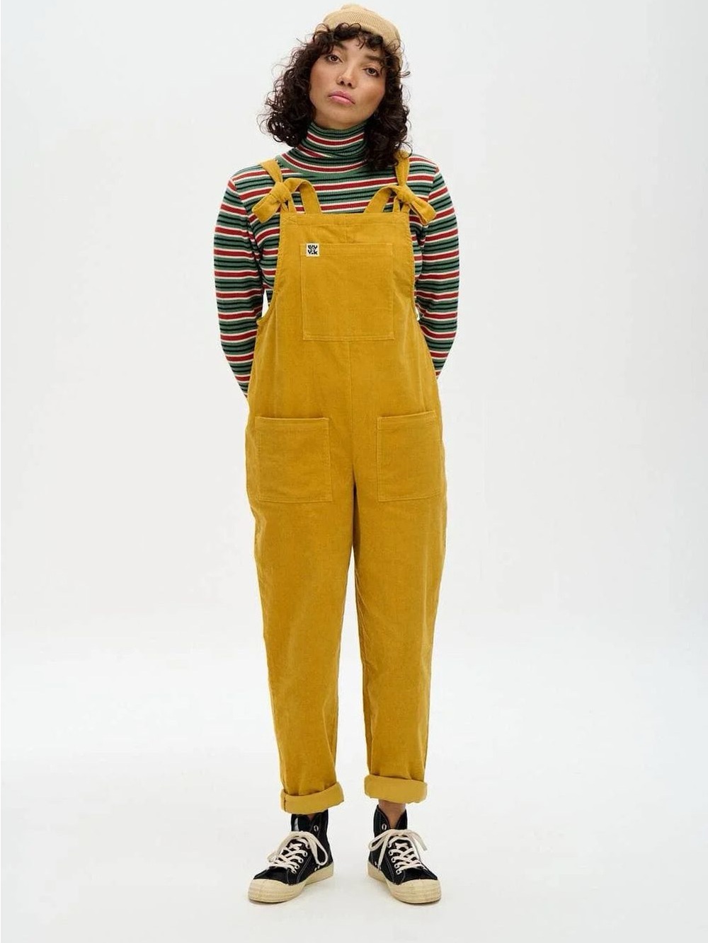 Lucy & Yak Mustard Yellow Original Corduroy Dungarees Overalls